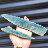 470g Raw New Zealand Greenstone / Pounamu Carving Slices (R14B4)