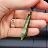 New Zealand Greenstone Pounamu Pendant Necklace (AJJC2150)