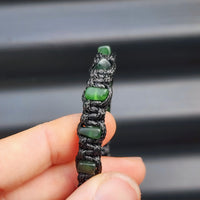 Greenstone Macrame Bracelet - 8 Stones