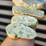 1kg Raw New Zealand Greenstone / Pounamu Carving Slices (R14B148)