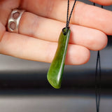 New Zealand Greenstone Pounamu Pendant Necklace (AJJC2193)