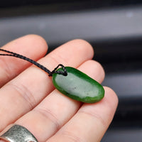 New Zealand Greenstone Pounamu Pendant Necklace (AJJC2237)