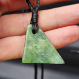 New Zealand Greenstone Pounamu Pendant Necklace (AJJC1794)