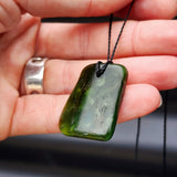 New Zealand Greenstone Pounamu Pendant Necklace (AJJC2136)