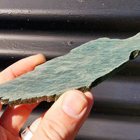 500g Raw New Zealand Greenstone / Pounamu Carving Slices (R14B7)