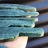 500g Raw New Zealand Greenstone / Pounamu Carving Slices (R14B29)