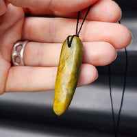 New Zealand Greenstone Pounamu Pendant Necklace (AJJC2198)