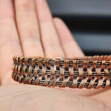 Handmade Copper Wire Wrap Cuff Bracelet