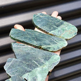 500g Raw New Zealand Greenstone / Pounamu Carving Slices (R14B11)