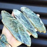 500g Raw New Zealand Greenstone / Pounamu Carving Slices (R14B36)