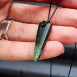 New Zealand Greenstone Pounamu Pendant Necklace (AJJC2120)