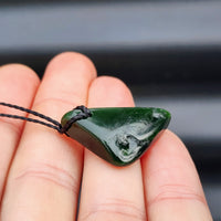 New Zealand Greenstone Pounamu Pendant Necklace (AJJC1824)