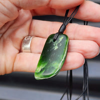 New Zealand Greenstone Pounamu Pendant Necklace (AJJC2161)