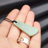 NZ Greenstone Pounamu Toki Pendant Necklace (P10 X5)