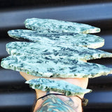 500g Raw New Zealand Greenstone / Pounamu Carving Slices (R14B24)