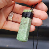 NZ Greenstone Pounamu Toki Pendant Necklace (N84)