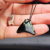 New Zealand Greenstone Pounamu Pendant Necklace (AJJC2119)