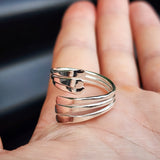 (adjustable) Handmade Solid Sterling Silver Cage Ring