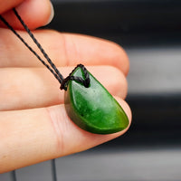 New Zealand Greenstone Pounamu Pendant Necklace (AJJC2148)