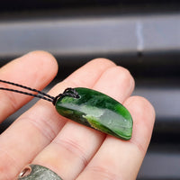 New Zealand Greenstone Pounamu Pendant Necklace (AJJC2165)