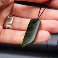 New Zealand Greenstone Pounamu Pendant Necklace (AJJC2137)