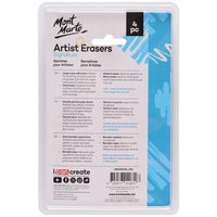 4pcs Art Eraser Set by Mont Marte