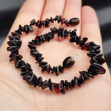 Amber Teething Necklace - Polished Cherry Chip