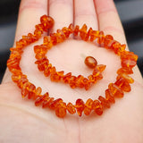 Amber Teething Necklace - Polished Honey Chip