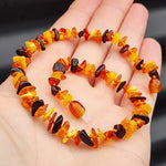 Amber Teething Necklace - Mixed Polished Chip