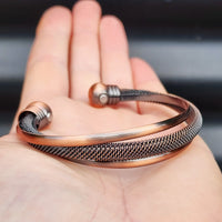 Copper Magnetic 3 Layer Cuff Bracelet