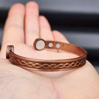 Copper Magnetic Celtic Cuff Bracelet