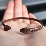 Copper Snake Cuff Bracelet