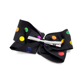 Colorful Large Polka Dot Hair Bows