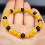 Adults Bracelet - Raw Honey & Polished Cherry Amber