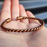 Twisted Copper Cuff Bracelet