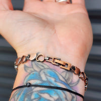 Copper Magnetic Heart Chain Bracelet