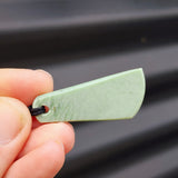 NZ Greenstone Pounamu Toki Pendant Necklace (P10 X5)