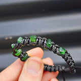 Greenstone Macrame Bracelet - 8 Stones