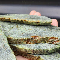 1kg Raw New Zealand Greenstone / Pounamu Carving Slices (R14B61)