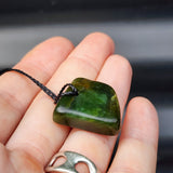 New Zealand Greenstone Pounamu Pendant Necklace (AJJC2182)