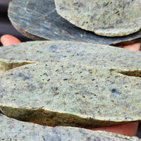 1kg Raw New Zealand Greenstone / Pounamu Carving Slices (R14B131)