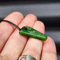 New Zealand Greenstone Pounamu Pendant Necklace (AJJC2130)