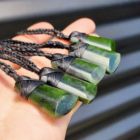 New Zealand Greenstone Pounamu Toki Pendant Necklaces (P5)