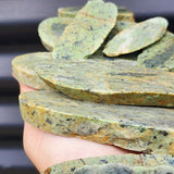 1kg Raw New Zealand Greenstone / Pounamu Carving Slices (R14B60)