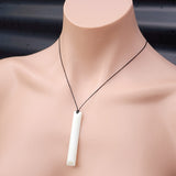 Natural Hand Carved Maori Bone Carving Pendant Necklace - Long Toki