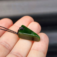 New Zealand Greenstone Pounamu Pendant Necklace (AJJC2180)