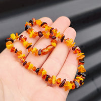 Amber Teething Necklace - Mixed Polished Chip