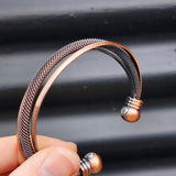 Copper Magnetic 3 Layer Cuff Bracelet