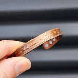 Copper Magnetic Cross Cuff Bracelet