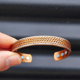 Copper Magnetic & Steel Cuff Bracelet